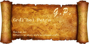 Grébel Petra névjegykártya