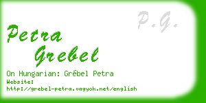 petra grebel business card